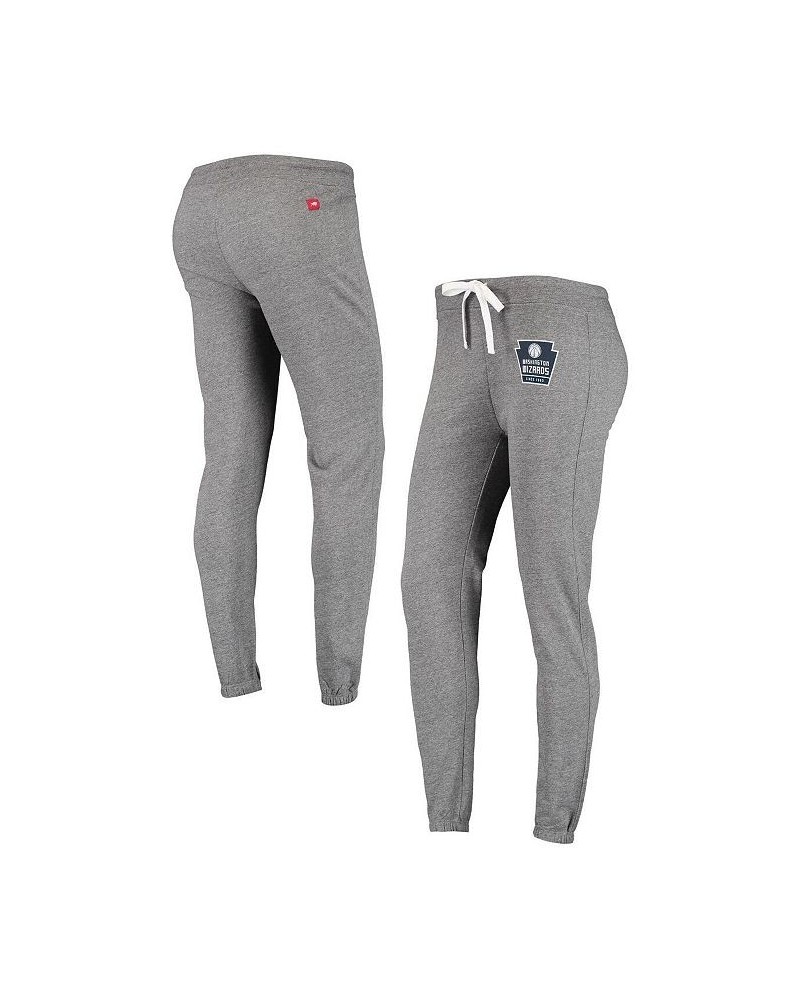 Women's Heathered Gray Washington Wizards Dundee Classic Sweatpants Gray $37.60 Pants