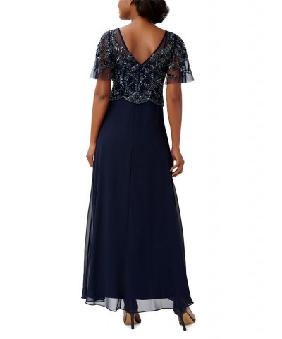 Women's Beaded Gown Navy $39.30 Dresses