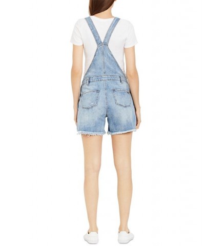 Maternity Denim Overalls Light Wash $55.46 Shorts