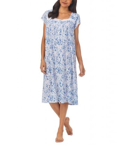 Cap Sleeve Lace-Trim Waltz Nightgown Floralpt $30.53 Sleepwear