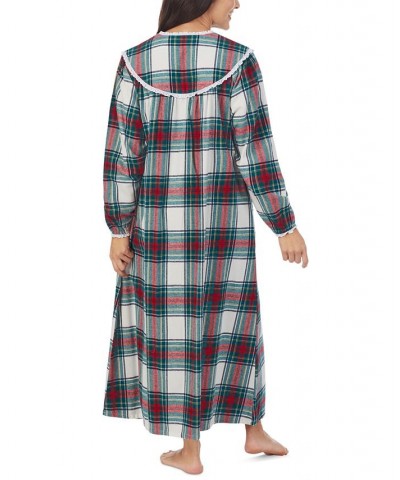 Cotton Lace-Trim Flannel Nightgown Multi $42.84 Sleepwear