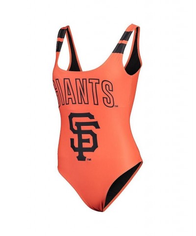 Women's Orange San Francisco Giants One-Piece Bathing Suit Orange $35.39 Swimsuits
