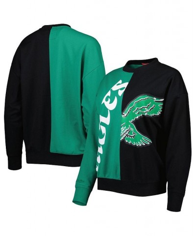 Women's Midnight Green Black Philadelphia Eagles Big Face Pullover Sweatshirt Green, Black $39.60 Sweatshirts