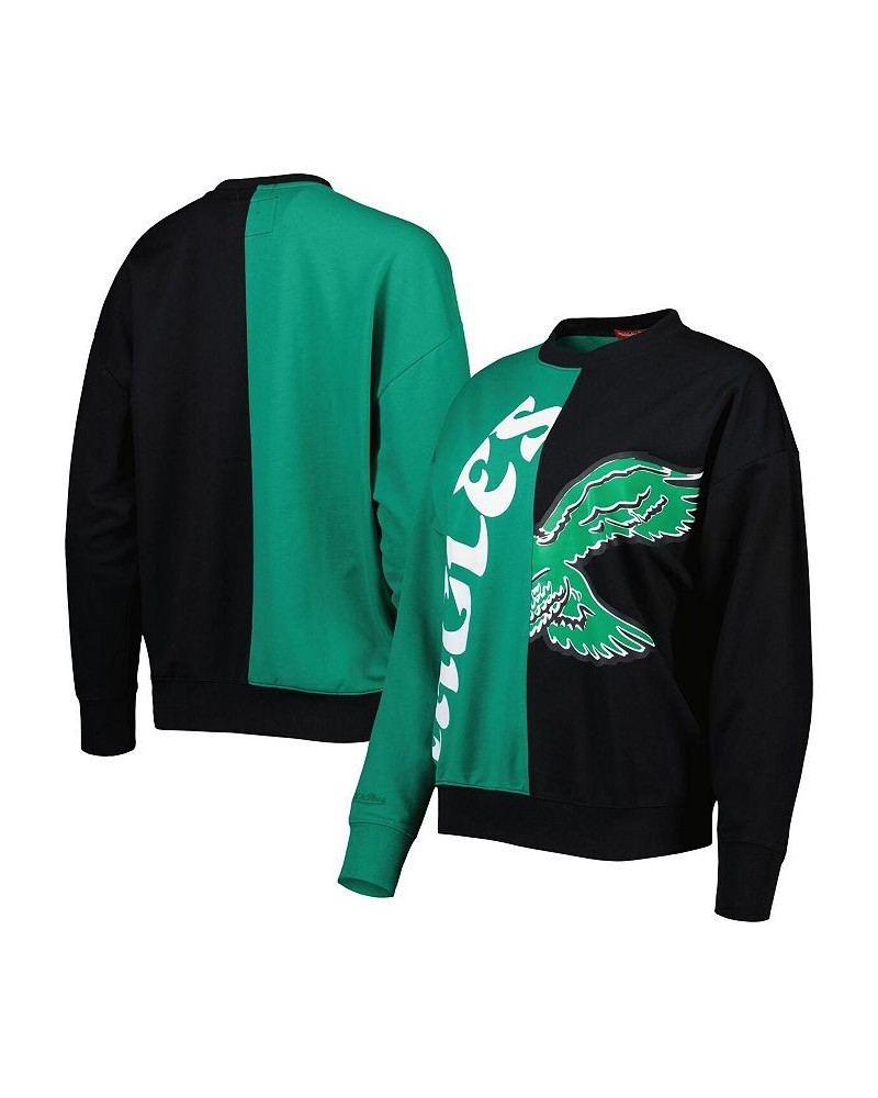 Women's Midnight Green Black Philadelphia Eagles Big Face Pullover Sweatshirt Green, Black $39.60 Sweatshirts