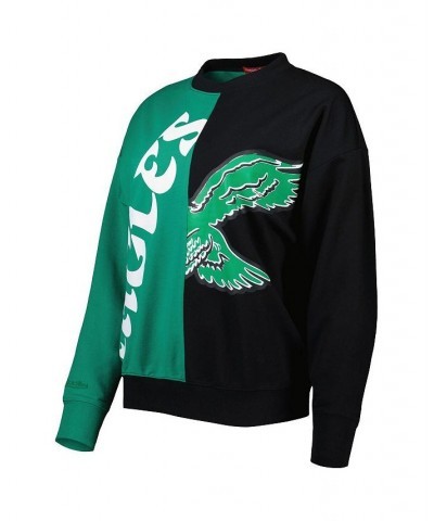 Women's Midnight Green Black Philadelphia Eagles Big Face Pullover Sweatshirt Green, Black $39.60 Sweatshirts