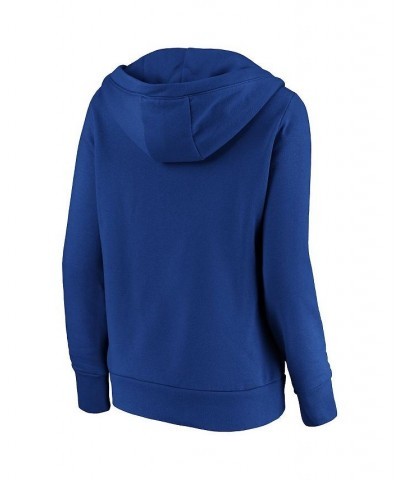 Women's Branded Royal Kentucky Wildcats Primary Logo V-Neck Pullover Hoodie Royal $30.00 Sweatshirts