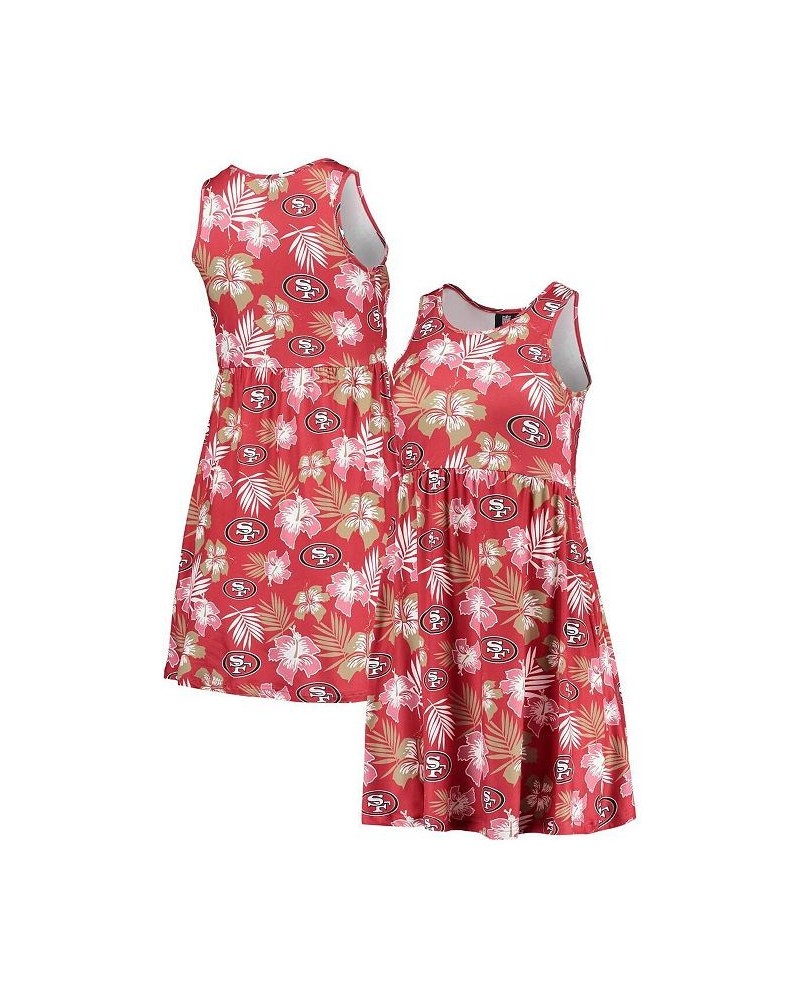 Women's Scarlet San Francisco 49ers Floral Sundress Scarlet $35.09 Dresses