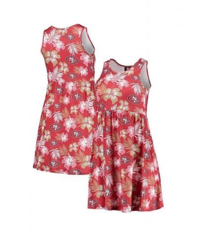 Women's Scarlet San Francisco 49ers Floral Sundress Scarlet $35.09 Dresses