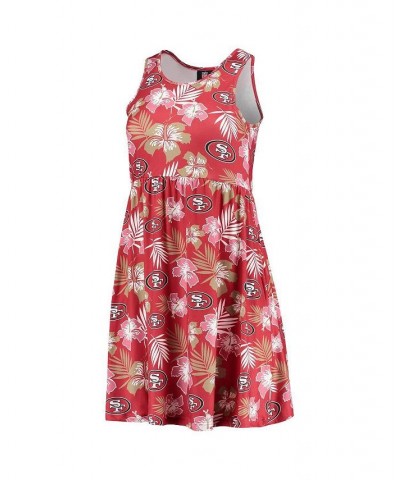 Women's Scarlet San Francisco 49ers Floral Sundress Scarlet $35.09 Dresses