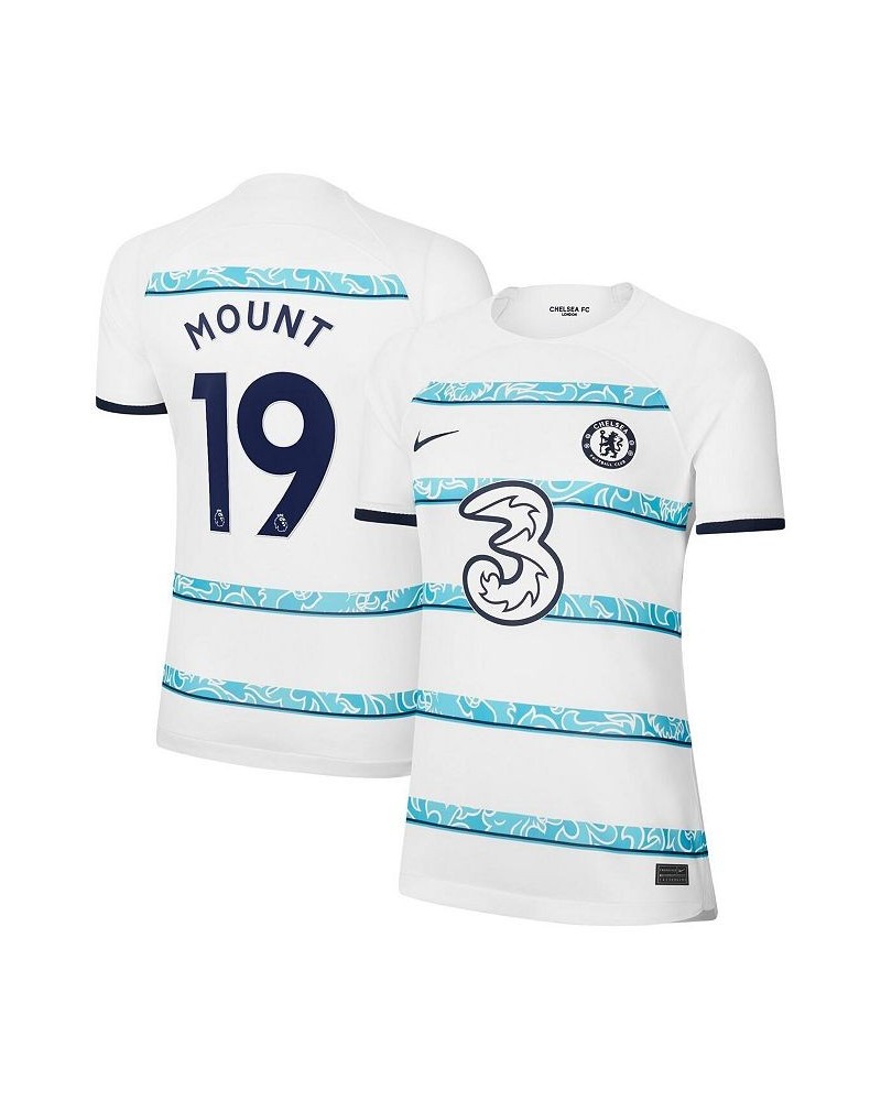 Women's Mason Mount White Chelsea 2022/23 Away Breathe Stadium Replica Player Jersey White $70.00 Jersey