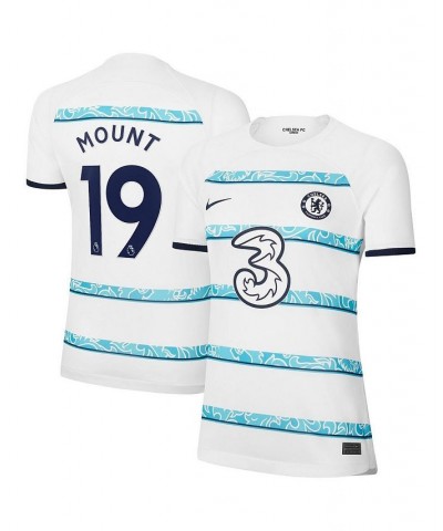 Women's Mason Mount White Chelsea 2022/23 Away Breathe Stadium Replica Player Jersey White $70.00 Jersey