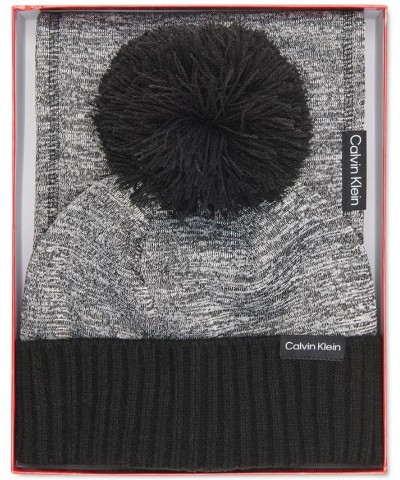 Women's 2-Pc. Sweater Fleece Hat & Scarf Gift Set Heathered Charcoal $39.25 Sets