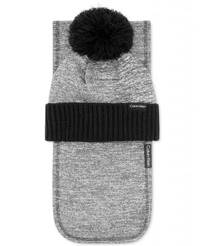 Women's 2-Pc. Sweater Fleece Hat & Scarf Gift Set Heathered Charcoal $39.25 Sets