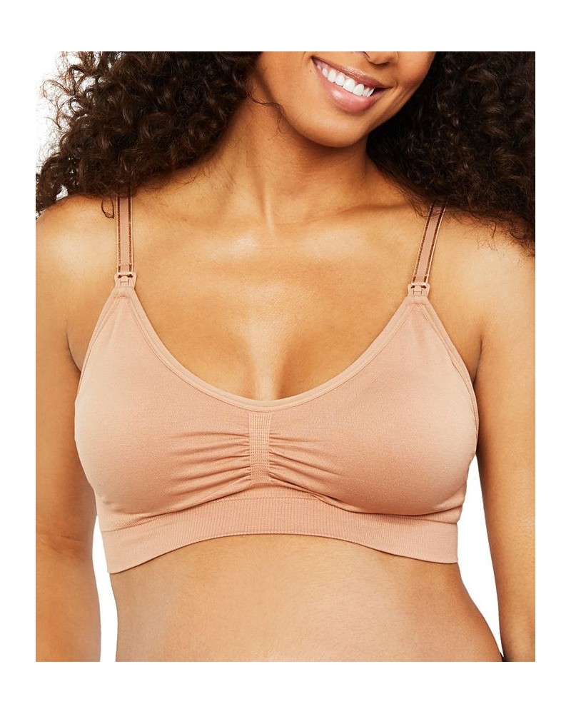 Average Busted Seamless Maternity and Nursing Bra Tawny Brown $15.90 Bras