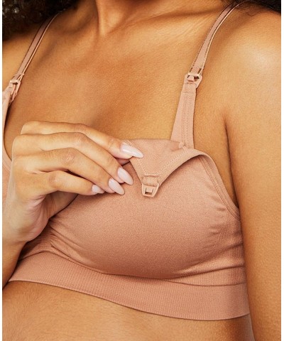 Average Busted Seamless Maternity and Nursing Bra Tawny Brown $15.90 Bras