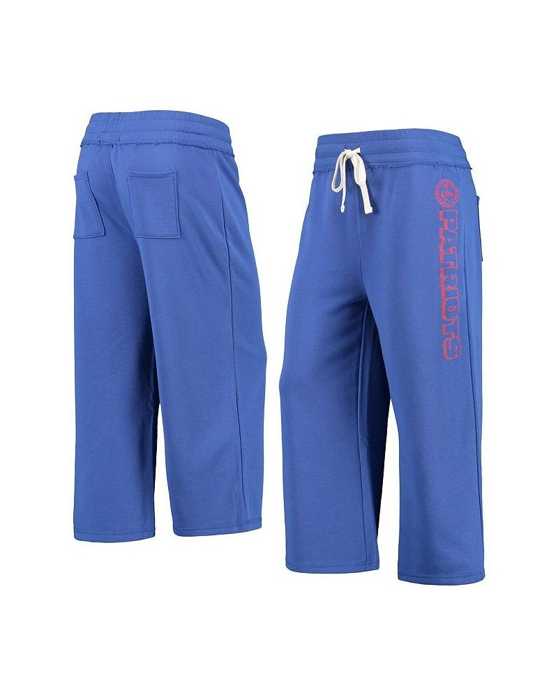 Women's Royal New England Patriots Cropped Pants Royal $35.00 Pants