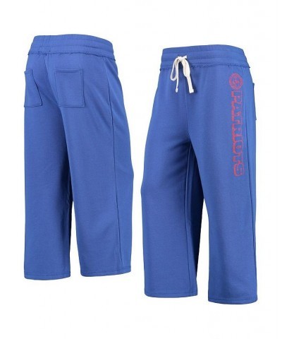 Women's Royal New England Patriots Cropped Pants Royal $35.00 Pants