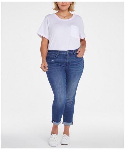 Plus Size Margot Girlfriend with Roll Cuffs Jeans Heron $36.38 Jeans