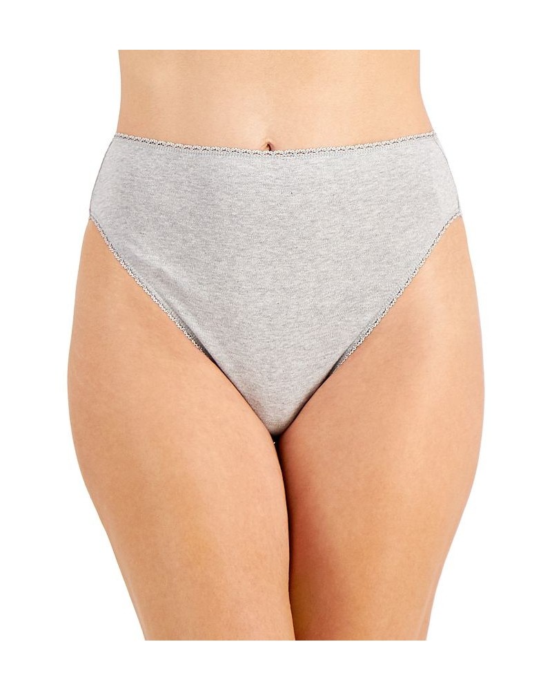 Everyday Cotton High-Cut Brief Underwear Heather Storm $7.29 Panty