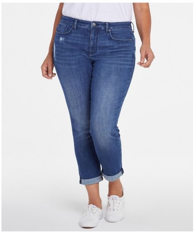 Plus Size Margot Girlfriend with Roll Cuffs Jeans Heron $36.38 Jeans