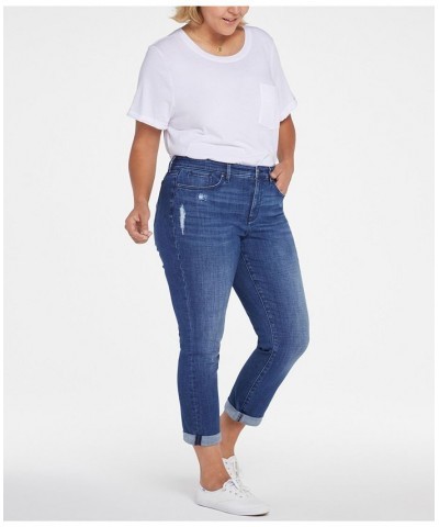 Plus Size Margot Girlfriend with Roll Cuffs Jeans Heron $36.38 Jeans