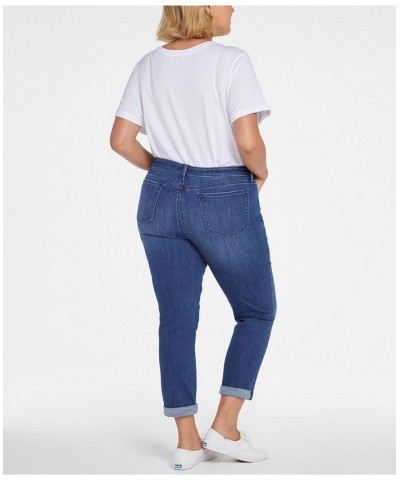 Plus Size Margot Girlfriend with Roll Cuffs Jeans Heron $36.38 Jeans