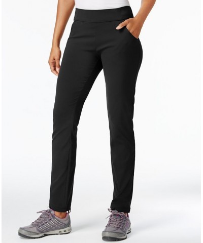 Women's Anytime Pull-On Straight Leg Pants Black $27.60 Pants