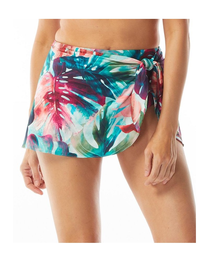 Women's Diamond Wrap Bikini Top & Halo Sarong Skirted Swim Bottoms Multi $33.92 Swimsuits