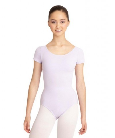 Short Sleeve Leotard White $19.32 Tops