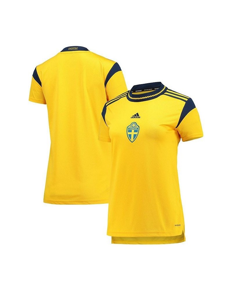 Women's Yellow Sweden Women's National Team 2022 Replica Jersey Yellow $49.49 Jersey