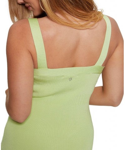 Women's Sleeveless Mirage Anise Ribbed Bodycon Dress Honeydew Green $56.24 Dresses