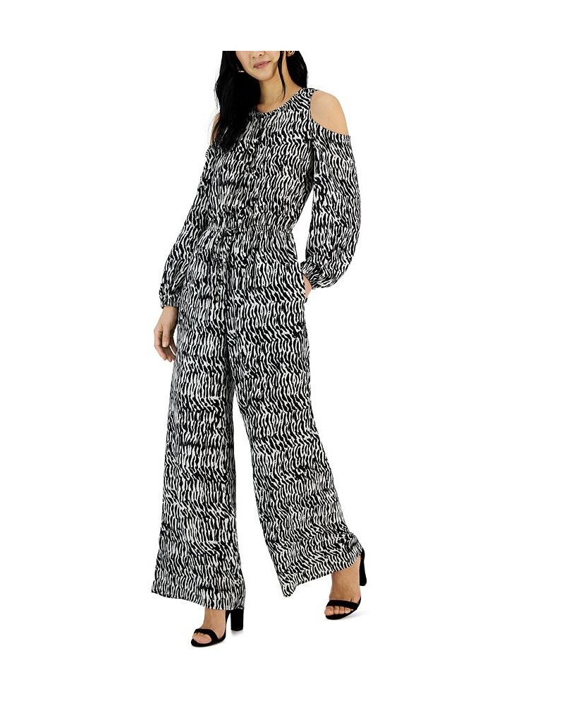 Women's Cold-Shoulder Wide-Leg Jumpsuit Elora Surface $24.50 Dresses