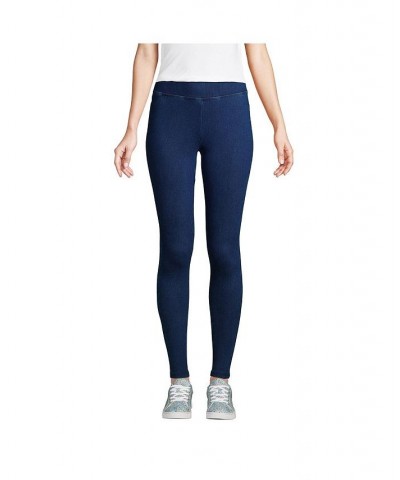 Women's Tall Starfish Mid Rise Knit Jean Leggings Medium indigo $33.12 Pants