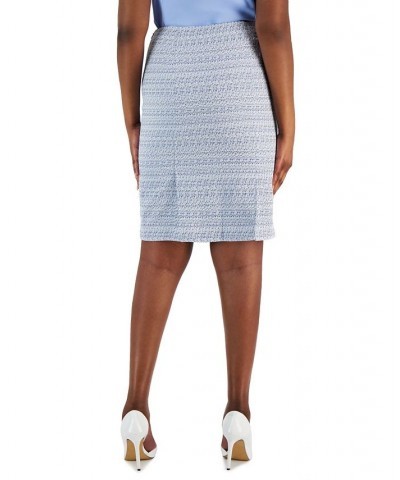 Lafayette Tweed Pencil Skirt California Sky Multi $29.39 Skirts