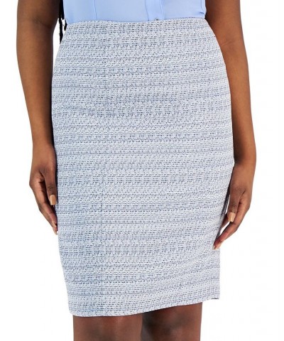 Lafayette Tweed Pencil Skirt California Sky Multi $29.39 Skirts