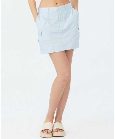 Women's Scout Cargo Mini Skirts Blue $25.99 Skirts