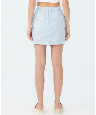 Women's Scout Cargo Mini Skirts Blue $25.99 Skirts