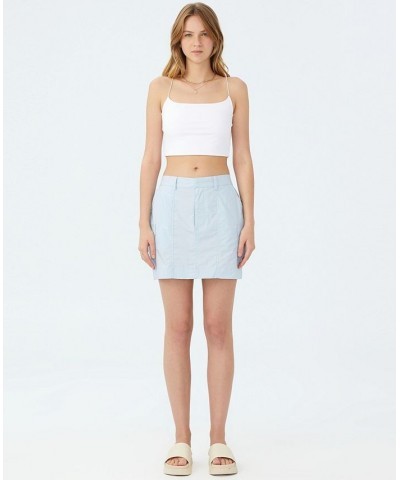 Women's Scout Cargo Mini Skirts Blue $25.99 Skirts