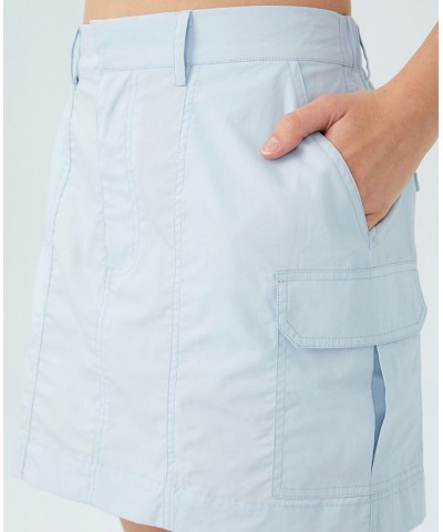 Women's Scout Cargo Mini Skirts Blue $25.99 Skirts