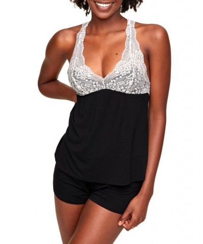 Chesney Women's Pajama Camisole & Short Pajama Set Black $33.57 Sleepwear