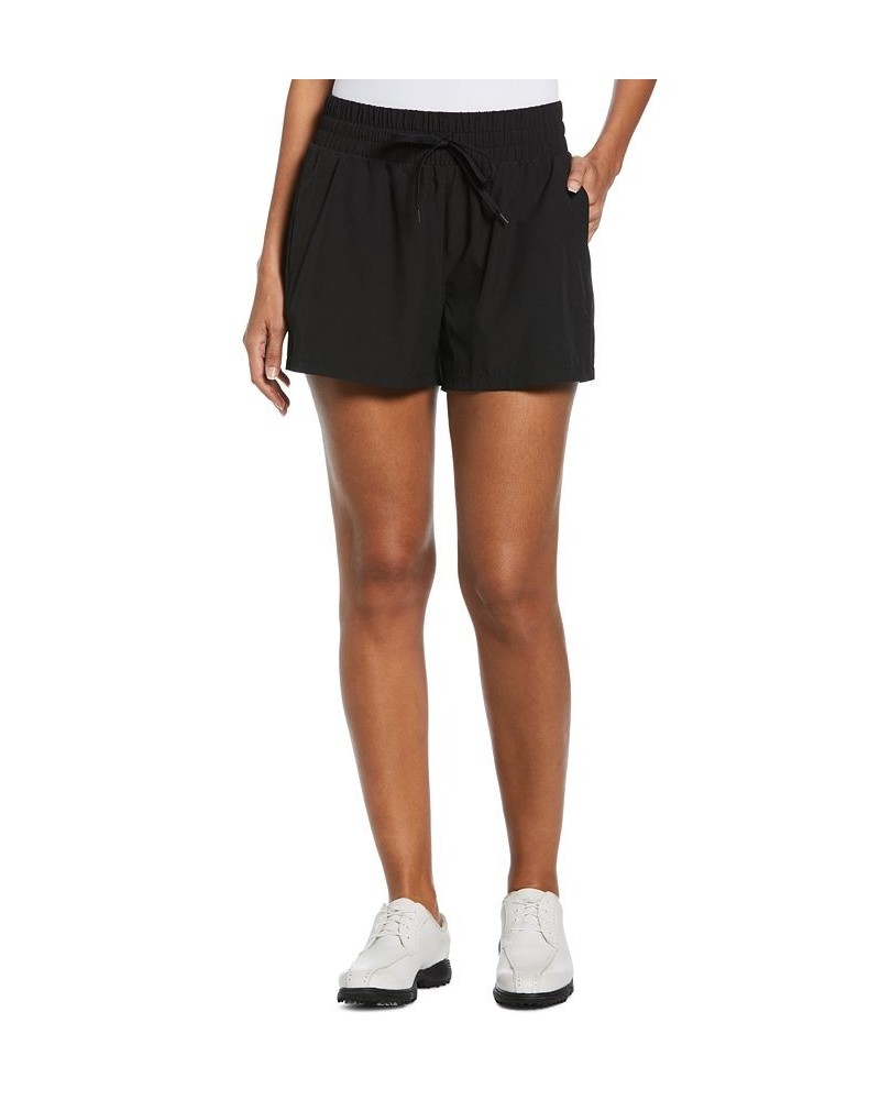 Women's Essential Woven Pull-On Tennis Shorts Caviar $21.60 Shorts