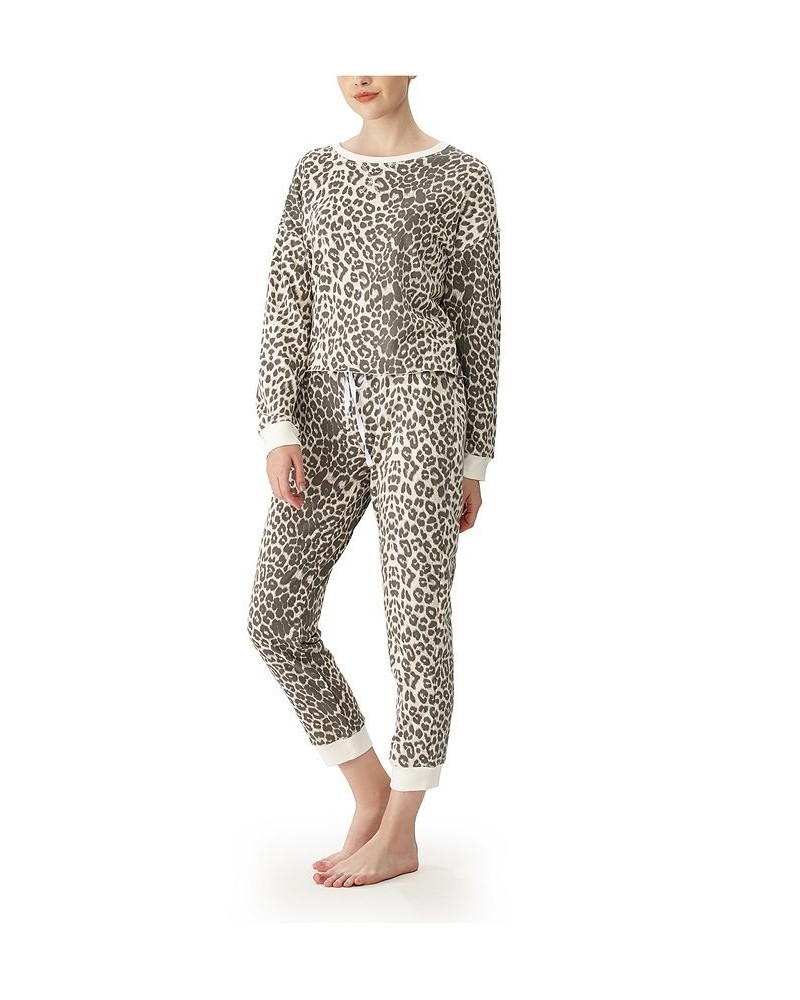 Women's Leopard Printed Lounge Set Set of 2 Leopard $36.12 Sleepwear