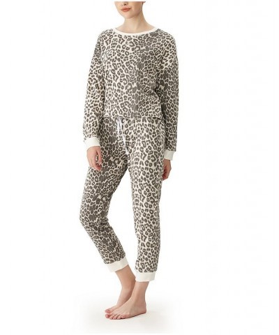 Women's Leopard Printed Lounge Set Set of 2 Leopard $36.12 Sleepwear