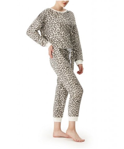 Women's Leopard Printed Lounge Set Set of 2 Leopard $36.12 Sleepwear