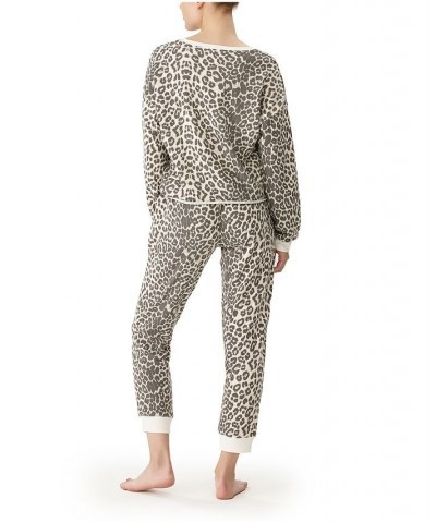 Women's Leopard Printed Lounge Set Set of 2 Leopard $36.12 Sleepwear