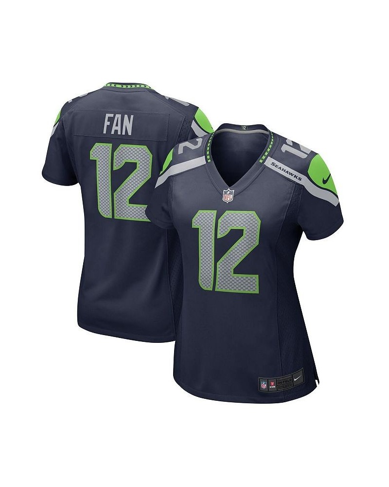 Women's 12th Fan College Navy Seattle Seahawks Game Jersey Navy $65.80 Jersey