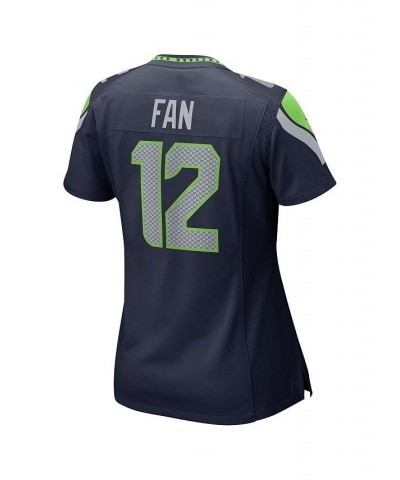 Women's 12th Fan College Navy Seattle Seahawks Game Jersey Navy $65.80 Jersey