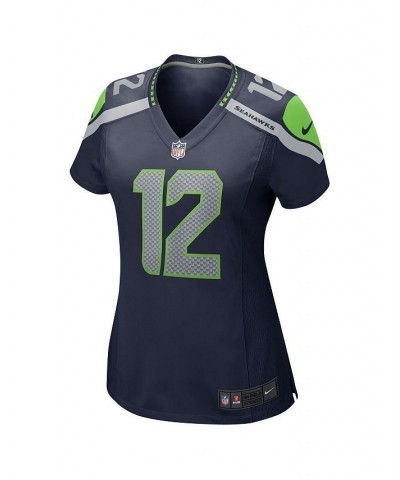 Women's 12th Fan College Navy Seattle Seahawks Game Jersey Navy $65.80 Jersey