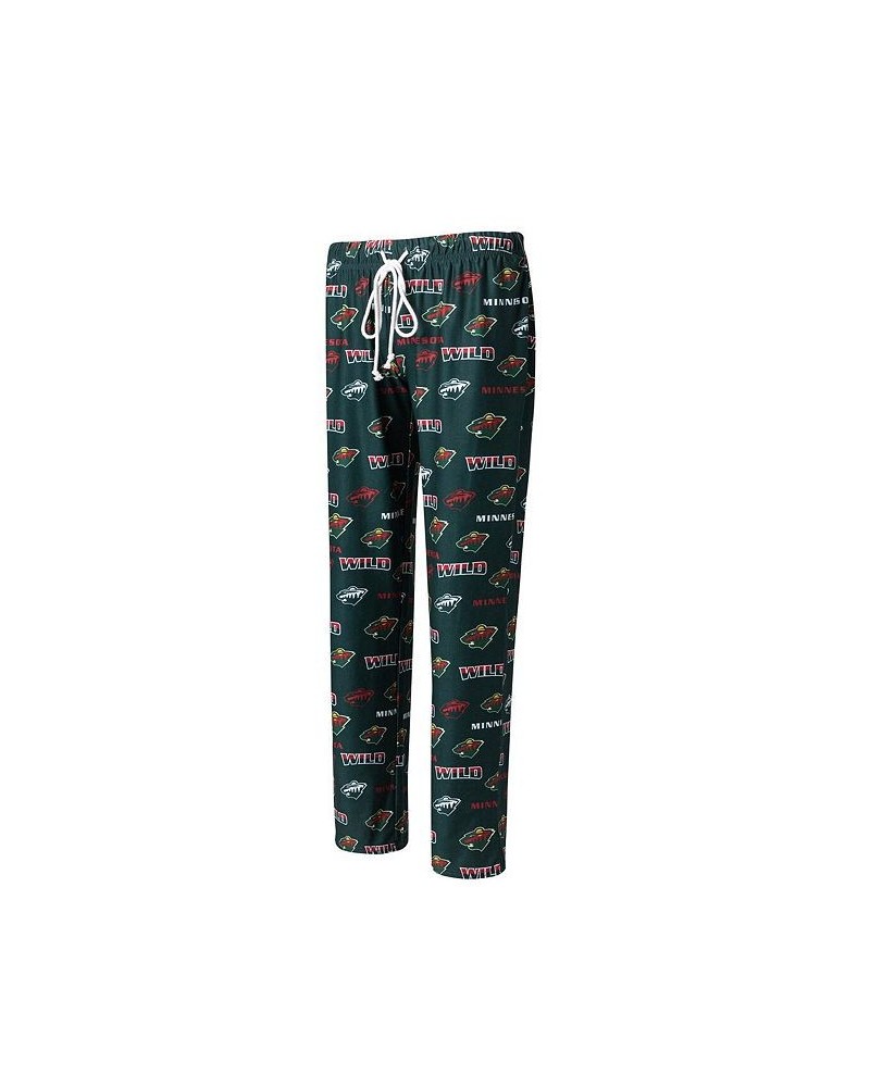 Women's Green Minnesota Wild Breakthrough Allover Logo Sleep Pants Green $23.45 Pajama