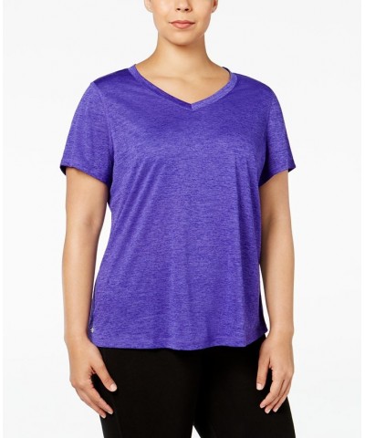Women's Essentials Rapidry Heathered Performance T-Shirt XS-4X Purple $10.25 Tops